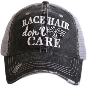 KATYDID Race Hair Don't Care Women's Trucker Hats Caps