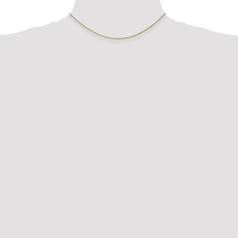Sonia Jewels 14k Yellow Gold .8mm Baby Rope Chain Necklace in Saudi Arabia