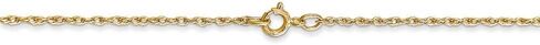 Sonia Jewels 14k Yellow Gold .8mm Baby Rope Chain Necklace in Saudi Arabia