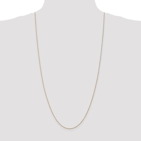 Sonia Jewels 14k Yellow Gold .8mm Baby Rope Chain Necklace in Saudi Arabia