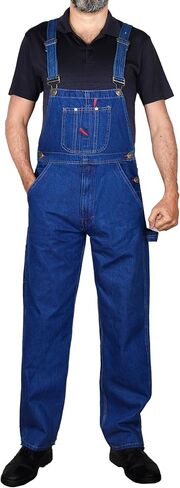 Men's Denim Dungarees Jeans Bib and Brace Overall Pro Heavy Duty Workwear Pants in Saudi Arabia