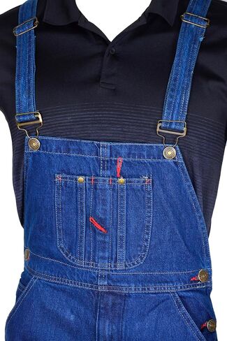 Men's Denim Dungarees Jeans Bib and Brace Overall Pro Heavy Duty Workwear Pants in Saudi Arabia