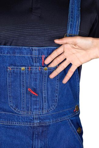 Men's Denim Dungarees Jeans Bib and Brace Overall Pro Heavy Duty Workwear Pants in Saudi Arabia