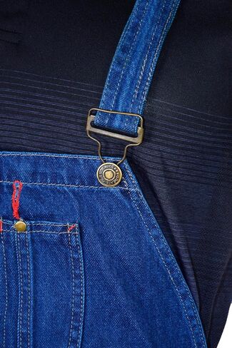 Men's Denim Dungarees Jeans Bib and Brace Overall Pro Heavy Duty Workwear Pants in Saudi Arabia