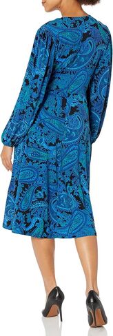 London Times Women's Smocked Empire Waist Fit and Flare Dress in Kuwait