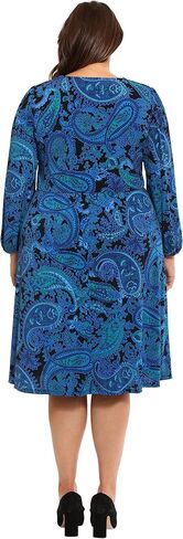 London Times Women's Smocked Empire Waist Fit and Flare Dress in Kuwait