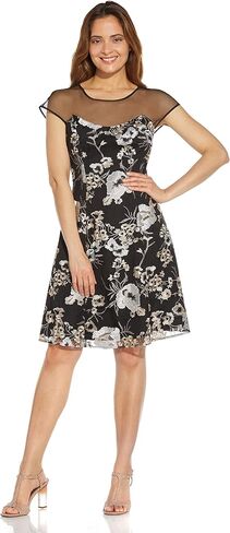 Adrianna Papell Women's Embroidered Fit and Flare in Saudi Arabia