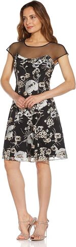 Adrianna Papell Women's Embroidered Fit and Flare in Saudi Arabia