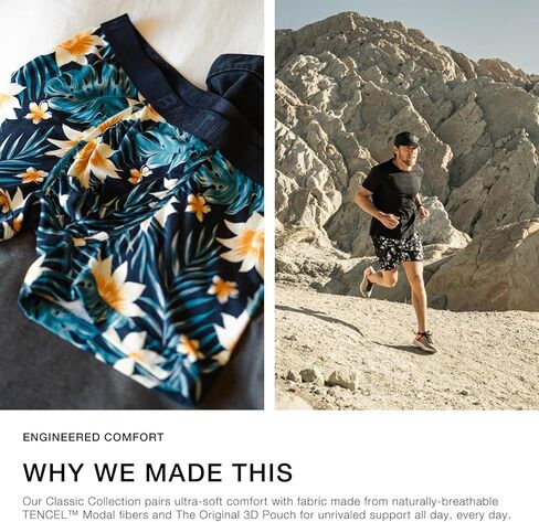 BN3TH Men's Classic Trunk Athletic Boxers - Breathable and Anti-Chafing Underwear with Our Patented Three-Dimensional MyPakage Pouch, X-Small (2 Pack - Black), (2 Pack - Black), XS in Kuwait