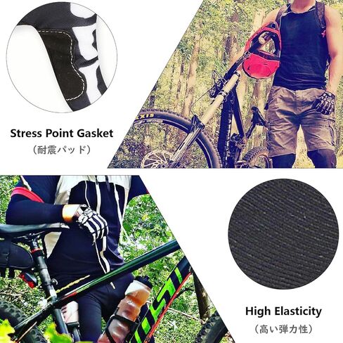 JEELAD Cycling Gloves Skeleton Running Gloves Biking Workout Racing Gloves Men Women Windproof Waterproof Gloves for Running Cycling Driving in Saudi Arabia