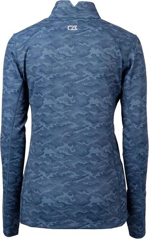 Cutter & Buck Traverse Camo Print Stretch Quarter Zip Womens Pullover in Saudi Arabia