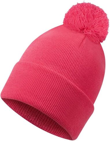 Womens Cozy Acrylic Knit Beanie Hat with Stylish Pom-Pom Accent, Superior Winter Warmth, Comfort, and Versatile Fashion in Saudi Arabia
