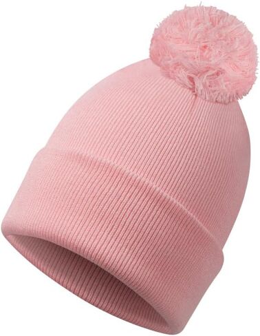 Womens Cozy Acrylic Knit Beanie Hat with Stylish Pom-Pom Accent, Superior Winter Warmth, Comfort, and Versatile Fashion in Saudi Arabia