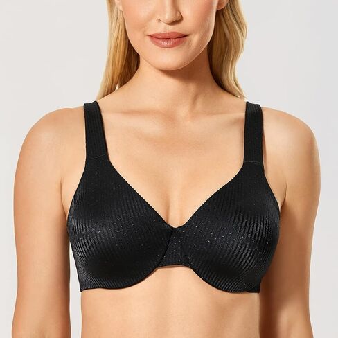 DELIMIRA Women's Minimizer Plus Size Underwire Unlined Full Coverage Christmas Bra in Saudi Arabia
