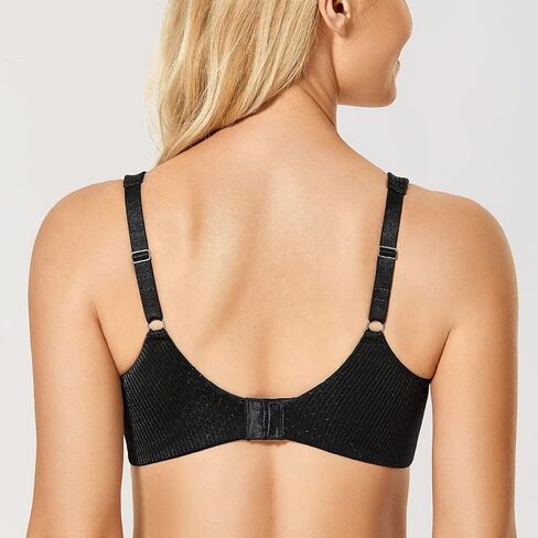DELIMIRA Women's Minimizer Plus Size Underwire Unlined Full Coverage Christmas Bra in Saudi Arabia