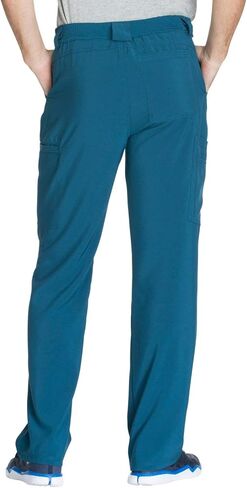 Cherokee Infinity Men Scrubs Set CK900A V-Neck Top & CK200A Fly Front Pant, Caribbean Blue- M Top/M Pant in Saudi Arabia