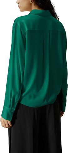Cicy Bell Womens Work Blouses Twist Front Button Down Long Sleeve Shirts Loose Fit Casual Dressy Tops in Saudi Arabia