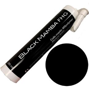 Black Mamba FHG High Tack - Superfast Mono Component Polymer Sealant Cartridge - Gray (2 Pack)