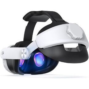 Elite Strap with Battery for Quest 3, 5300mAh Battery Pack Head Strap Compatible with Meta Quest 3, Adjustable VR Accessories for Quest 3 Halo Strap to Reduce Pressure & Extend Playtime