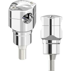 Black 2 1/2 Inch Tall Aluminum Handlebar Risers Kit with Stud Fits for 96-Later Harley Davidson Softail Springer, Heritage Springer, Cross Bones, Bad Boy, FLSTS with 1.0" Clamping Area (Black) in Kuwait