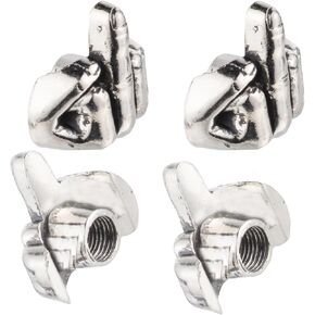 Temzzer Unique Tire Plug Kit 4pcs Car Tire Caps Cool Tire Air Caps Cover for Most Vehicles Bikes Motorcycle (Silver)