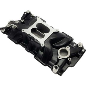 1957-1986 SBC Small Block Chevy 350 400 intake manifold Dual Plane Black (DM-3202-BK-1)