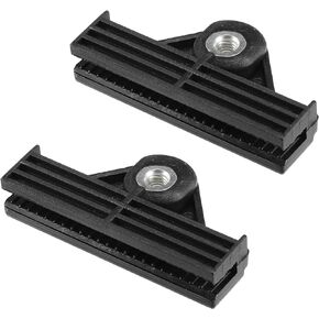 VekAuto 2 Pcs Window Door Glass Channel Retainer Clip, 2.76"x1.46"x0.47" Glass Regulator Holder Sash Clip Universal for Car Truck Van Durable Plastic Black