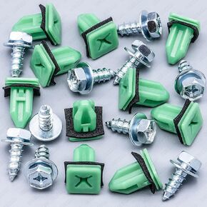 Rexka 10 Sets Speaker Door Panel Bumper Cover Grommet Screw Kit for Toyota Lexus 90189-06227 90159-60303 - Multipurpose