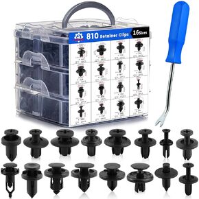 Car Push Retainer Clips 30 Most Popular Sizes Fasteners 1001 PCS Automotive Plastic Clips Auto Push Pin Rivets Set with Blue Fastener Remover for Ford GM Toyota Honda Chrysler BMW Benz Nissan Subaru