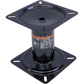 YACHARIES Boat Seat Pedestal,Yacht Seat,7-Inch Height, Black Powder Coated Finish,Heavy Duty Boat Seat Base, Suitable for Most Boat Seat Mount