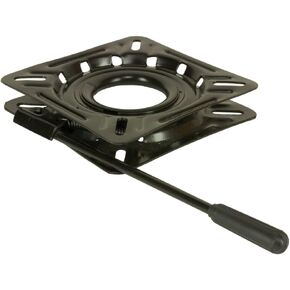 Springfield 1100018 Locking 12-Way Seat Swivel - 6.75" Square with 0¡ Tilt, Black E-Coat