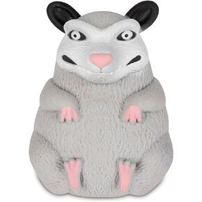 هدايا جديدة من Archie McPhee، لعبة Splat Possum المضحكة - 5-1/2 بوصة استجابة بدنية كاملة ناعمة مملوءة بالرمال - مثالية للضحك والمرح المشحون عاطفيًا طوال العام