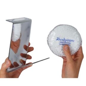 2-Way Vitrectomy Mirror with Ice Pack, 4 inch, for Eye Surgery Recovery, use for Prone Position, Seated Support Chairs, Desktop Units, Face Down Recovery