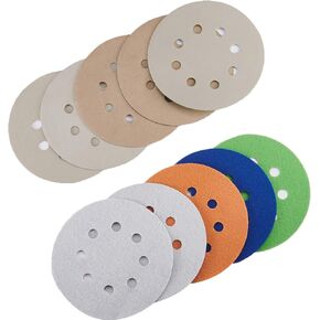 20pcs Sandpaper 8 Hole 5 inch Sanding Discs Hook and Loop 3000/4000/5000/7000/10000 Grits Wet Dry Sandpaper for Random Orbital Sander Automotive Metal Sanding Polishing