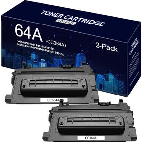 64A CC364A Black Toner Cartridge Compatible 64A CC364A Toner Replacement for HP P4014n P4014dn P4015n P4015dn P4015tn P4015x P4515n P4515tn P4515x (2 Pack).