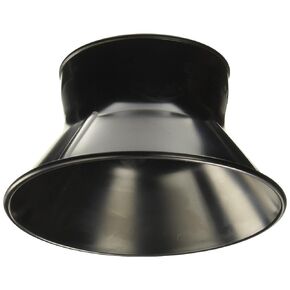 Loc-Line - 89323AS Anti-Static Vacuum Hose Component, Black Acetal Copolymer, Round Nozzle, 4-1/2" Diameter, 2-1/2" Hose ID (Pack of 10)