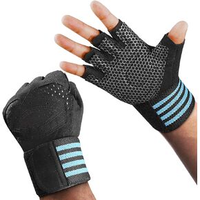 PhAsz Workout Gloves for Full-Finger,Ventilated Weight Lifting Gym Lifting Gloves with Wrist Wrap Support for Men & Women,Full Palm Protection,for Weightlifting,Training,Fitness,Hanging