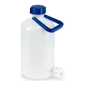 Globe Scientific 601660 HDPE Aspirator Bottle, Spigot Included, 5L Capacity
