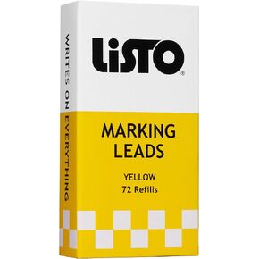 Listo 162B Marking Pencils Refill - Box of 72, Grease Pencils/China Marking Pencils/Wax Pencils - Made in USA (Orange)