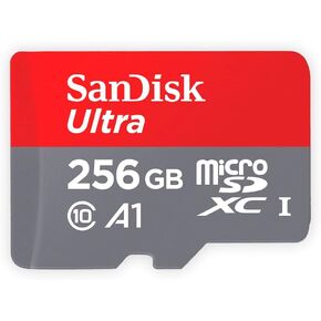 Sandisk Ultra Plus 256GB MicroSDXC UHS-I Card with Adapter 130MB/s Class 10 XC1 V10