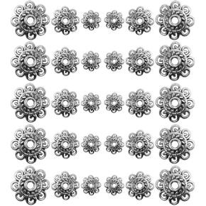 SEWACC Flower Beads 300pcs Spacer Beads Caps Bali Golden Beads Flower Bracelets Bead End Caps Alloy DIY Crafts Beads Caps for Necklace Earrings Jewelry Making Supplies Bisuteria Materiales