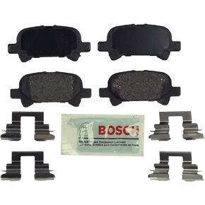 BOSCH BE828H Blue Semi-Metallic Disc Brake Pad Set With Hardware - Compatible With Select Toyota Avalon, Camry, Solara; REAR