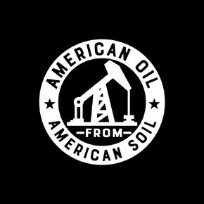 Support American Oil from American Soil Decal - Die Cut - Round - Vinyl Sticker Auto Car Truck Wall Laptop (Black)