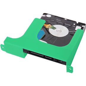 2.5 inch Hard Disk Drive Mounting Bracket for PS2 SCPH 30000 50000 Game Console, ABS Hard Drive Spacer for PS2, HDD SSD 3D Printed Hard Drive Sled Bracket Replacement (Black)
