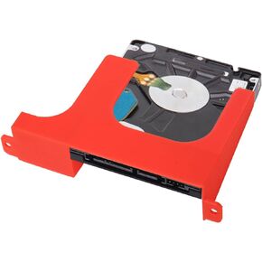 2.5 inch Hard Disk Drive Mounting Bracket for PS2 SCPH 30000 50000 Game Console, ABS Hard Drive Spacer for PS2, HDD SSD 3D Printed Hard Drive Sled Bracket Replacement (Black)