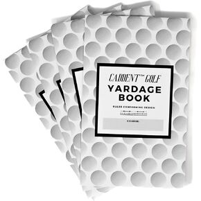 CADDENT GOLF Yardage Book - Golf Journal & Log Book with Golf Club Yardage Chart - Golf Notebook Back Pocket - Golf Log Book Pocket Size - The Essential Tool for Serious Golfers (4 Pack)