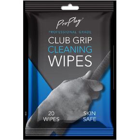 Club Grip Cleaning Wipes | Powerful Cleaner Removes Grime, Dirt, and Sweat | Restore Tackiness of Golf Club Grips | Convenient, Resealable Pack - Unscented 3 Pack