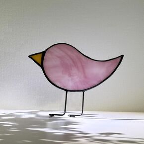 mCare Stained Glass Standing Bluebird Suncatcher, Sun Catchers Indoor Window Decor in Kuwait