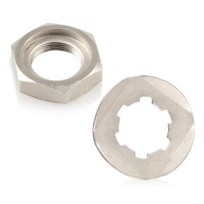FUSCH Front Sprocket Holder Lock Nut & Bolt Washer Compatible with Yamaha Breeze 125 YFA1 / Grizzly 125 YFM125G / Tri Z 250 YTZ250 / Raptor 350 YFM350R / Warrior 350 YFM350X Replace#:90179-20255