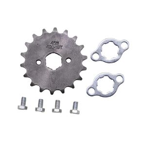 Trkimal Motorcycle 420-19T Front Sprocket 17mm for 50cc 70cc 90cc 110cc 125cc Dirt Pit Bike Mini Bike TaoTao Roketa Coolster Sunl Lifan Loncin ATV Quad 4 Wheeler Moped (420-19T, 17MM)